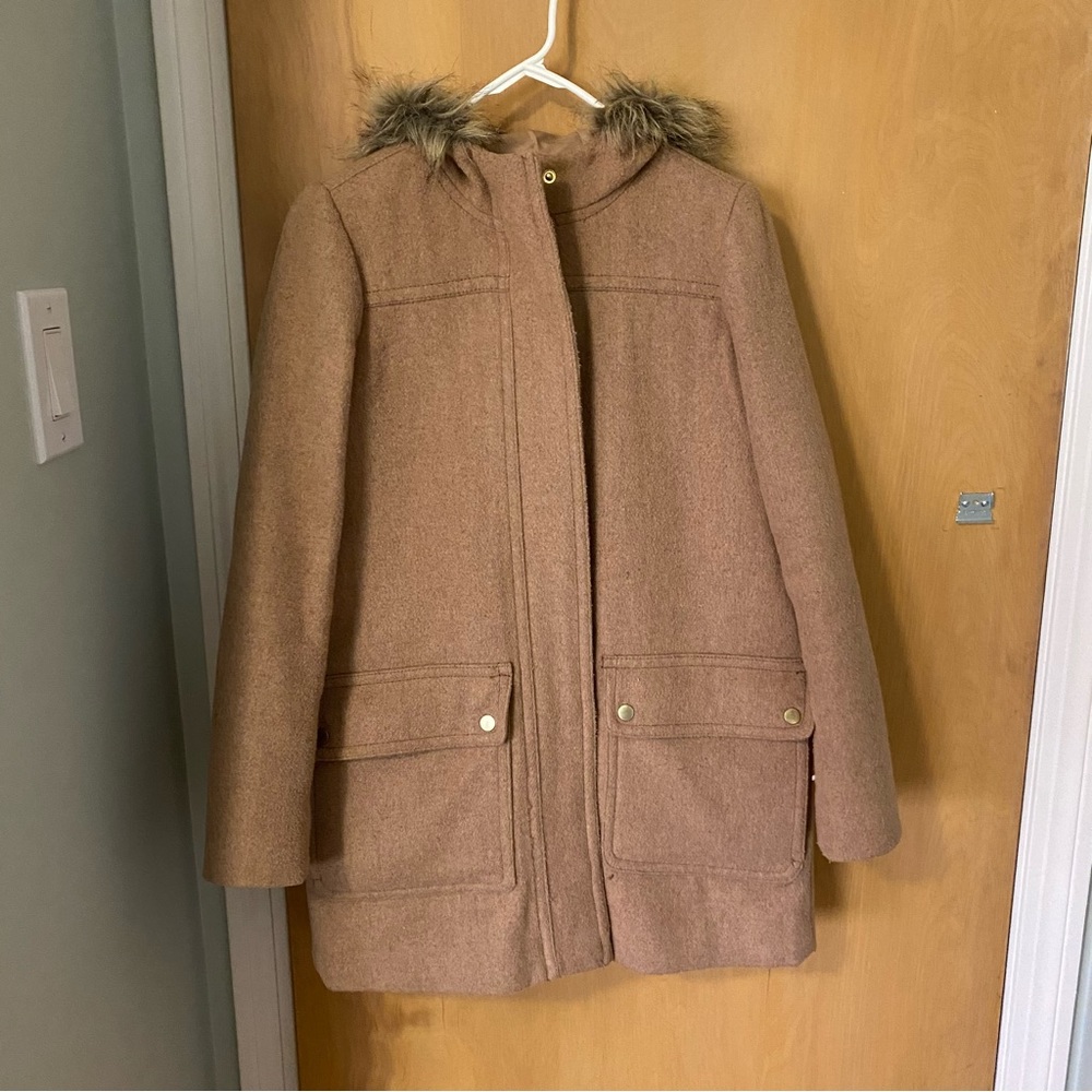 J Crew Mercantile wool blend coat